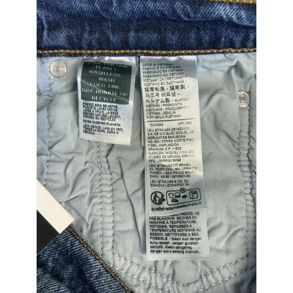 Levi's‎ Ribcage Straight Ankle Jeans Super High Rise Size 31 X 27 Button Fly NWT